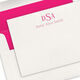 Traditional Monogram Flat Note Cards - Letterpress Image 1 of 3